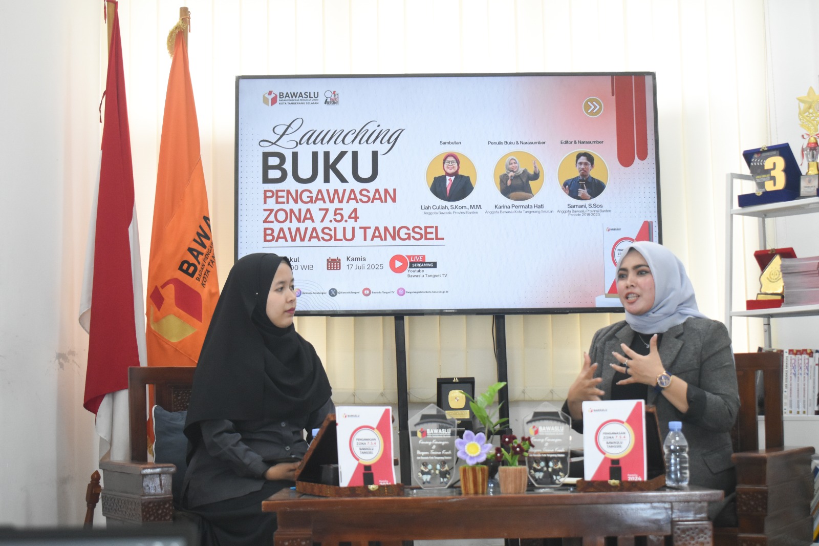 Bawaslu Tangsel Resmi Luncurkan, Buku Pengawasan Zona 7.5.4 Pemilu 2024