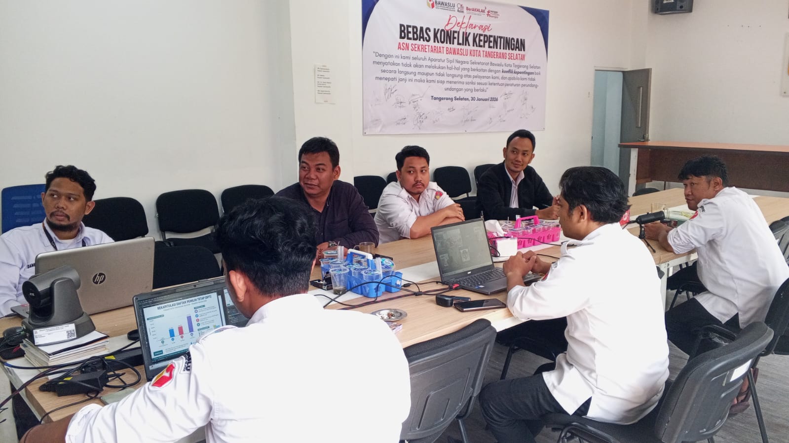 Rapat Persiapan Pelaksanaan P2P Tahun 2026, Bawaslu Tangsel Siap Ikuti Skema Terbaik