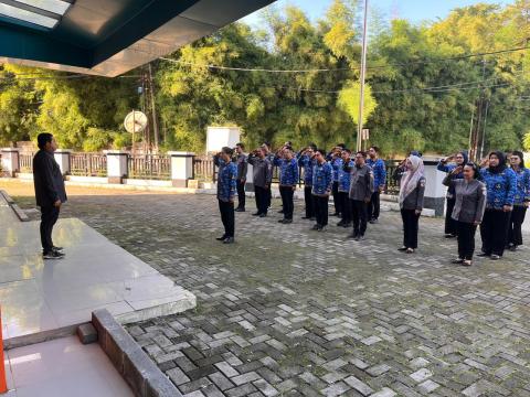 Perkuat Disiplin dan Soliditas, Bawaslu Kota Tangerang Selatan Laksanakan Apel Pagi