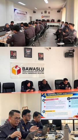 Kegiatan ini menjadi salah satu upaya Bawaslu Kota Tangerang Selatan dalam memperkuat sinergisitas, meningkatkan kedisiplinan dan kapasitas, serta menyamakan orientasi kerja seluruh jajaran, khususnya dalam pengetahuan hukum atas pengawasan Bawaslu Kabupaten/Kota baik di masa tahapan maupun masa non tahapan Pemilihan Umum.