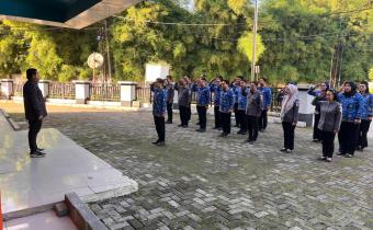 Perkuat Disiplin dan Soliditas, Bawaslu Kota Tangerang Selatan Laksanakan Apel Pagi