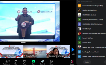 Bawaslu Tangsel Ikuti Rapat Koordinasi Pre-Launching Aplikasi E-Monev IKU Pengawas Pemilu