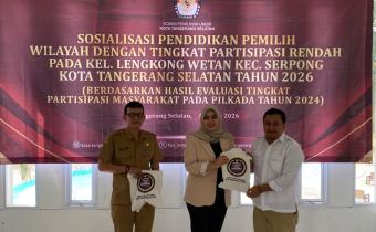 Perkuat Kesadaran Demokrasi, Bawaslu Tangsel Hadiri Sosialisasi Pendidikan Pemilih