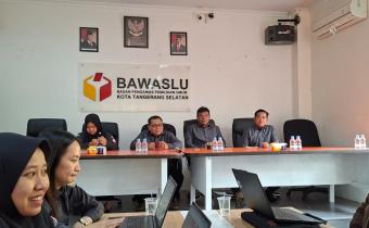 Bawaslu Kota Tangerang Selatan Laksanakan Briefing Rutin, Selalu Pastikan Peningkatan Kapasitas Jajaran